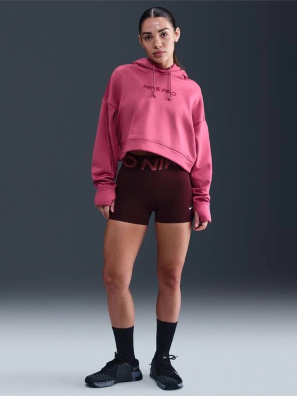 Nike Pro Therma-FIT Fleece Hoodie Women’s Small Sweet Beet Pink NWT $90